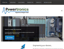 Tablet Screenshot of powertronicsmexico.com